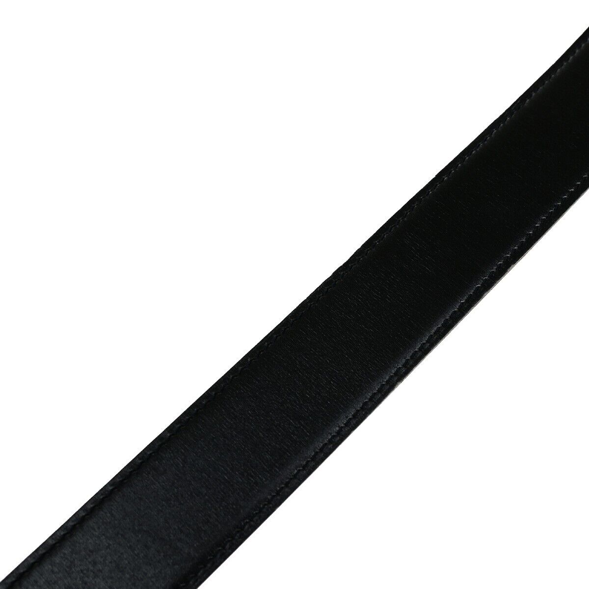 HERMES H Logo Constance Reversible Buckle Belt Leather #65 Black Brown 89YH515