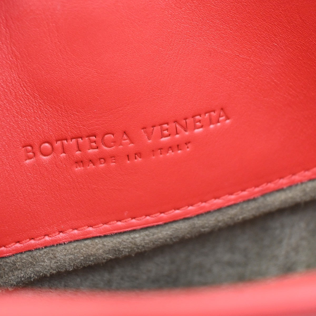 BOTTEGA VENETA Intrecciato Roma 2Way Shoulder Bag Nappa Leather Red 50RL604