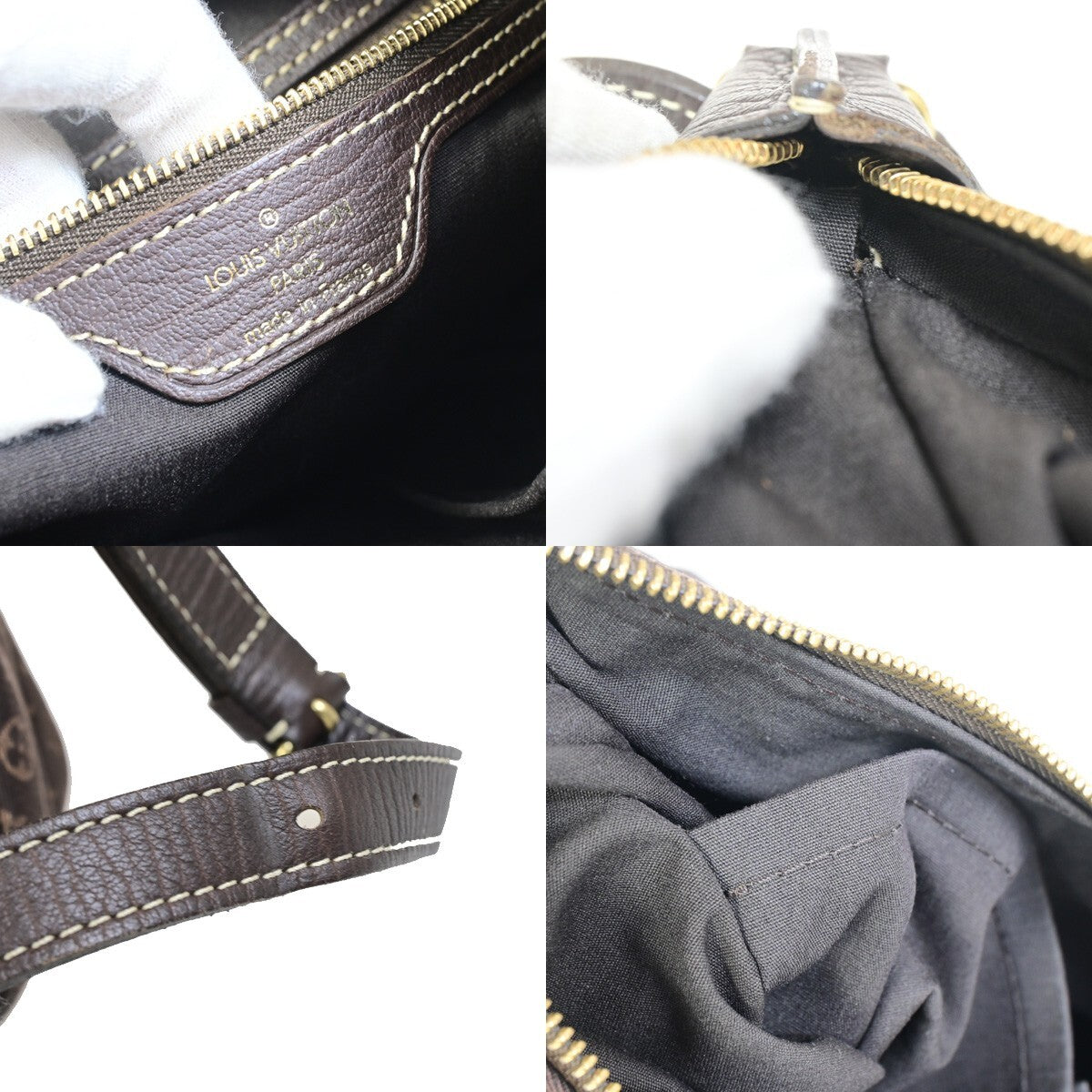 LOUIS VUITTON Boulogne 30 Shoulder Bag Monogram Mini Lin Canvas M95225 86KB615