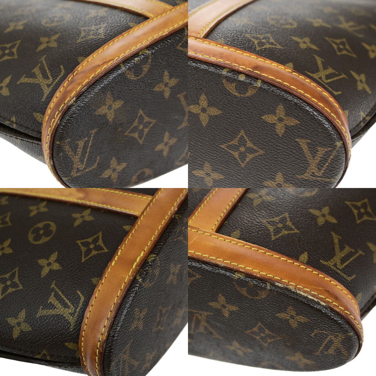 LOUIS VUITTON Babylone Shoulder Bag Monogram Leather Brown France M51102 83YG587