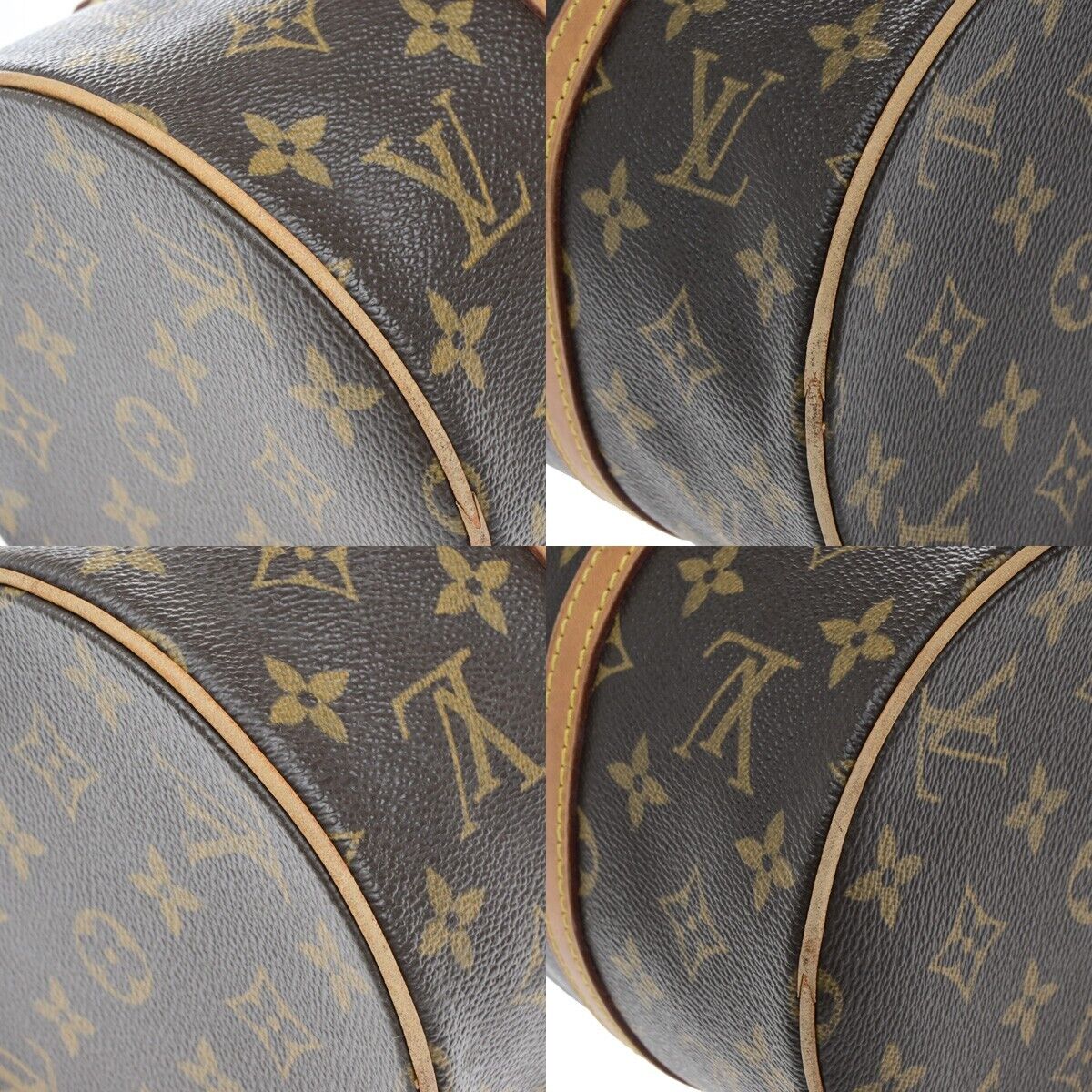 LOUIS VUITTON Logo PAPILLON 30 Hand Bag Monogram Leather Brown M51365 86ED925
