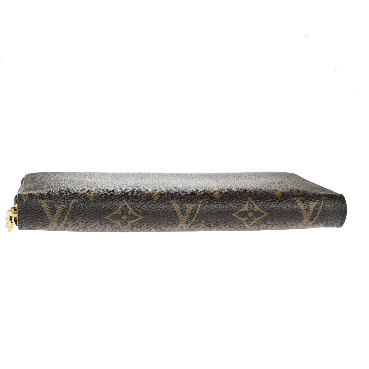 LOUIS VUITTON Zippy Organizer Long Wallet Monogram Leather Brown M62581 38YG746
