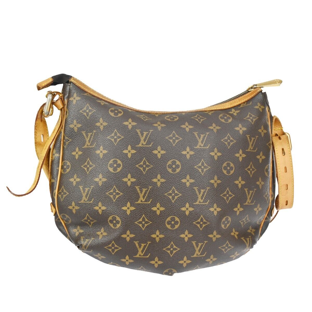 LOUIS VUITTON Tolum GM Shoulder Bag Monogram Leather Brown Spain M40075 80KA559