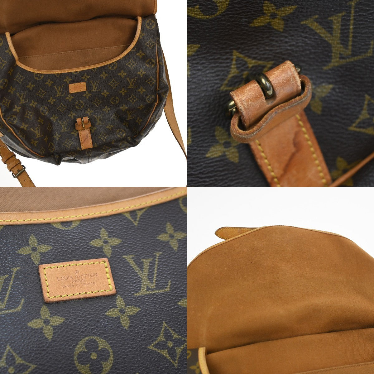 LOUIS VUITTON Saumur 35 Shoulder Bag Monogram Leather BN France M42254 89YH923