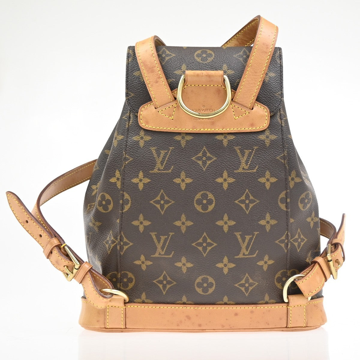 LOUIS VUITTON Montsouris MM Backpack Bag Monogram Leather Brown M51136 77AA208