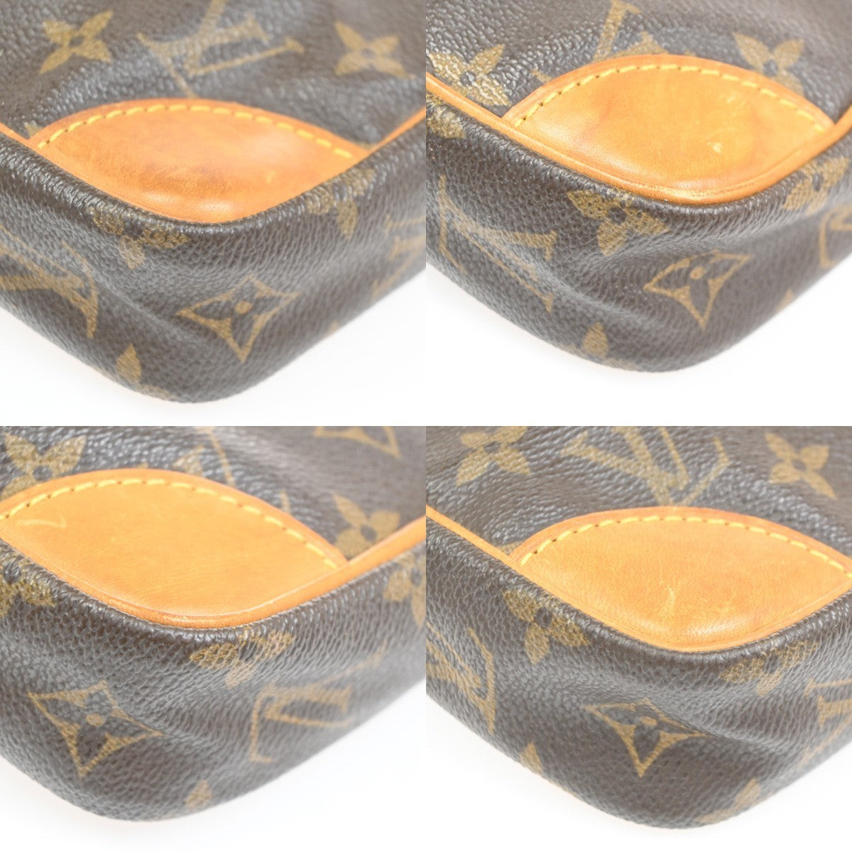 LOUIS VUITTON Danube Shoulder Bag Monogram Leather Brown France M45266 39CA956