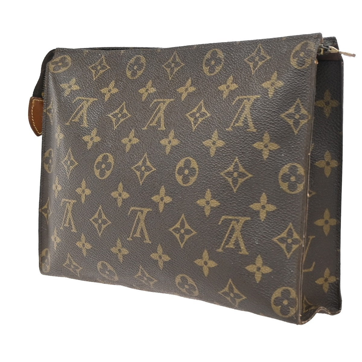 LOUIS VUITTON Poche Toilette 26 Clutch Hand Bag Monogram Leather M47542 02ZA026