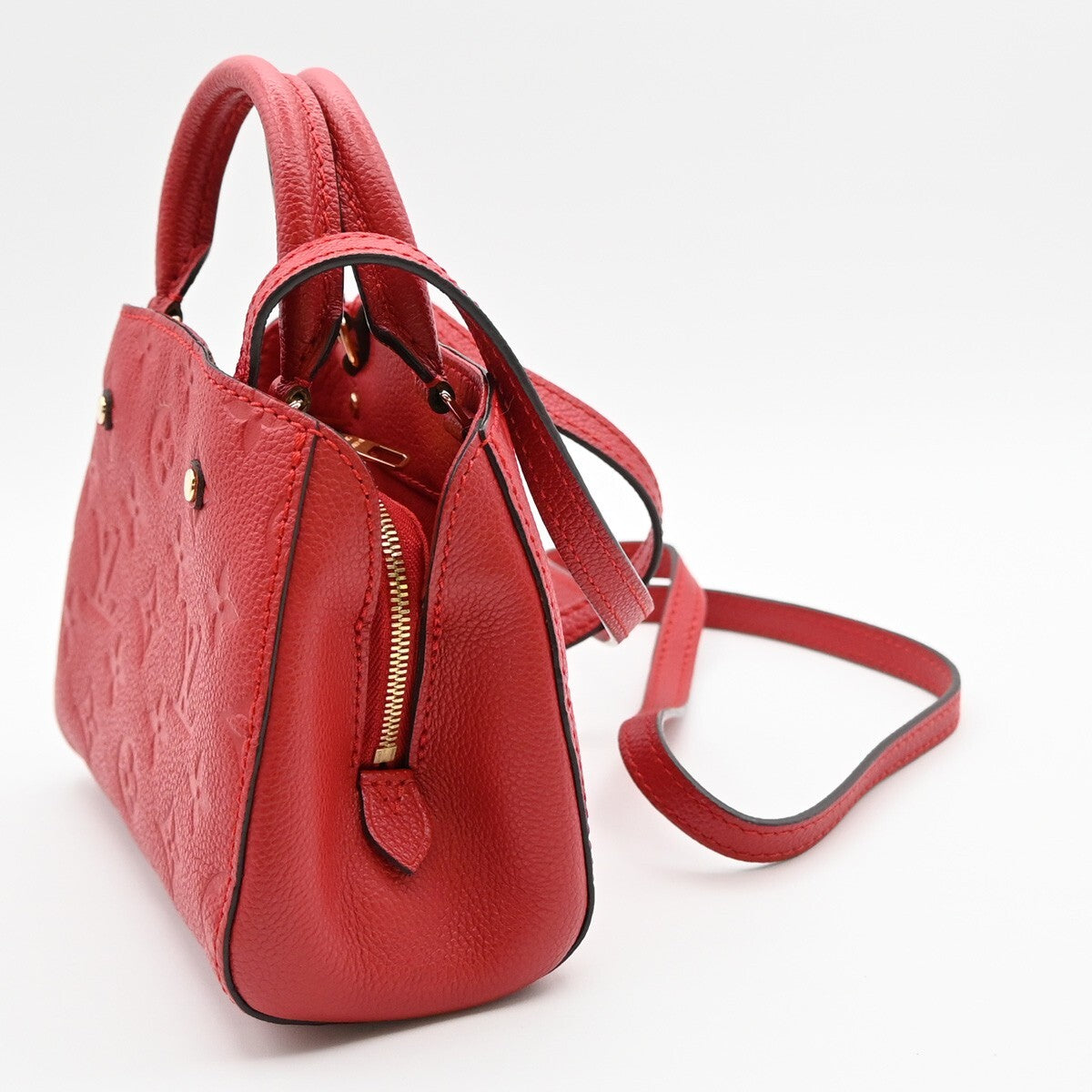 LOUIS VUITTON Montaigne Nano 2Way Hand Bag Monogram Empreinte CY M50865 698RL139