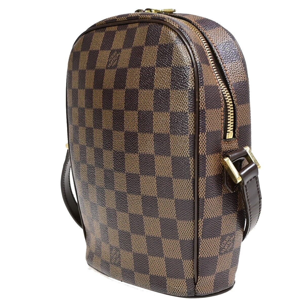 LOUIS VUITTON Ipanema PM Shoulder Bag Damier Ebene Leather Brown N51294 90EB008