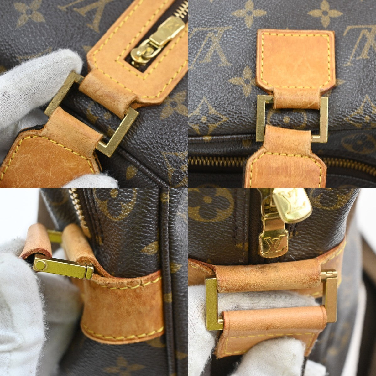 LOUIS VUITTON Sac Bosphore 2Way Hand Bag Monogram Leather Brown M40043 73SA095
