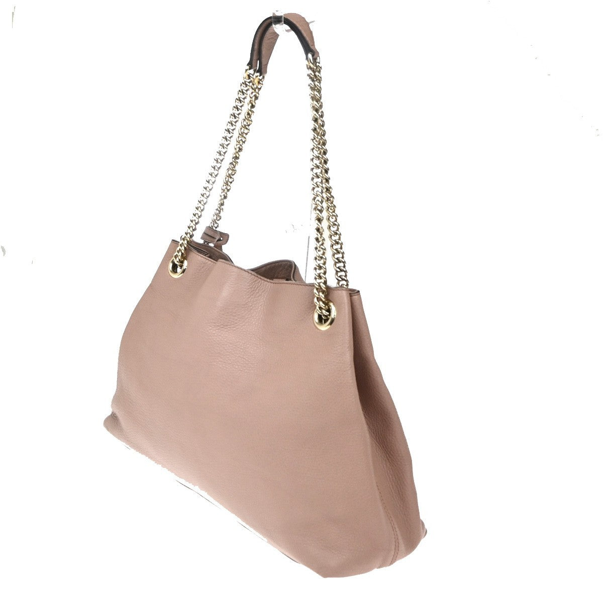 GUCCI Logo Soho Interlocking G Shoulder Bag Pebbled Calfskin Leather PK  95CA742