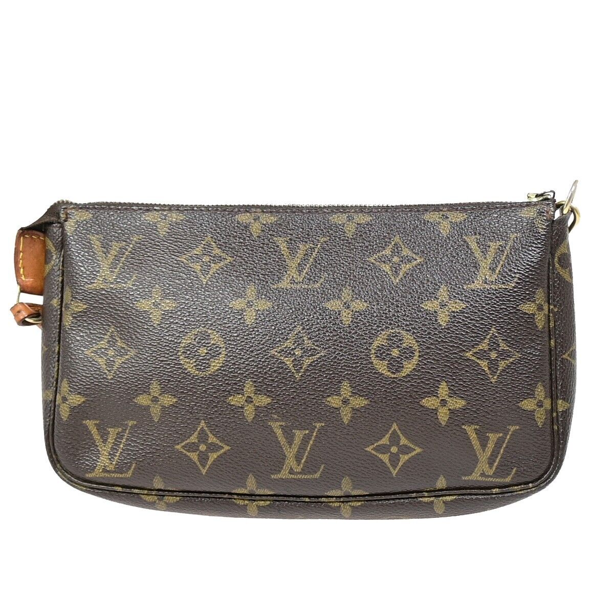 LOUIS VUITTON Pochette Accessoires Hand Bag Monogram Leather BN M51980 84EB026