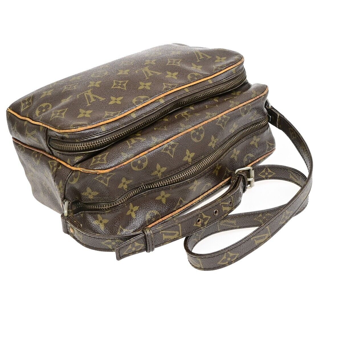 LOUIS VUITTON Nile Crossbody Shoulder Bag Monogram Leather Brown M45244 04ED907