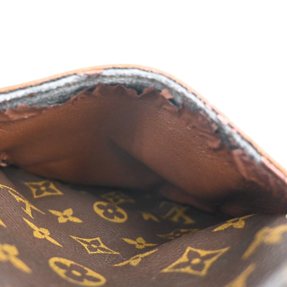 LOUIS VUITTON Danube Shoulder Bag Monogram Leather Brown France M45266 86EA653