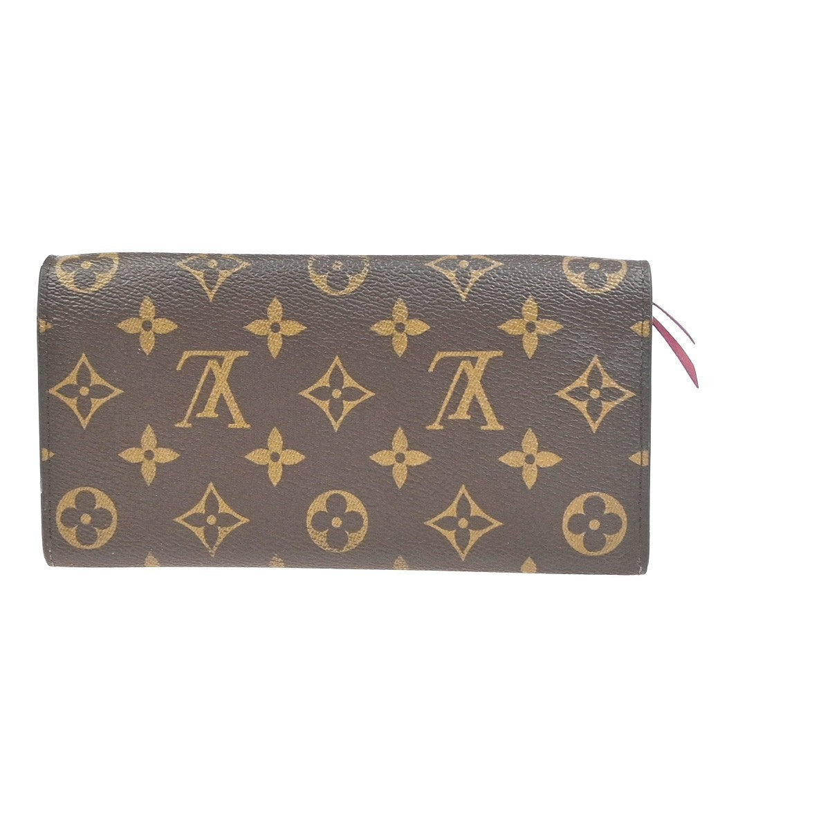 LOUIS VUITTON Emilie Long Wallet Monogram Leather Brown GHW Spain M60697 01KC903