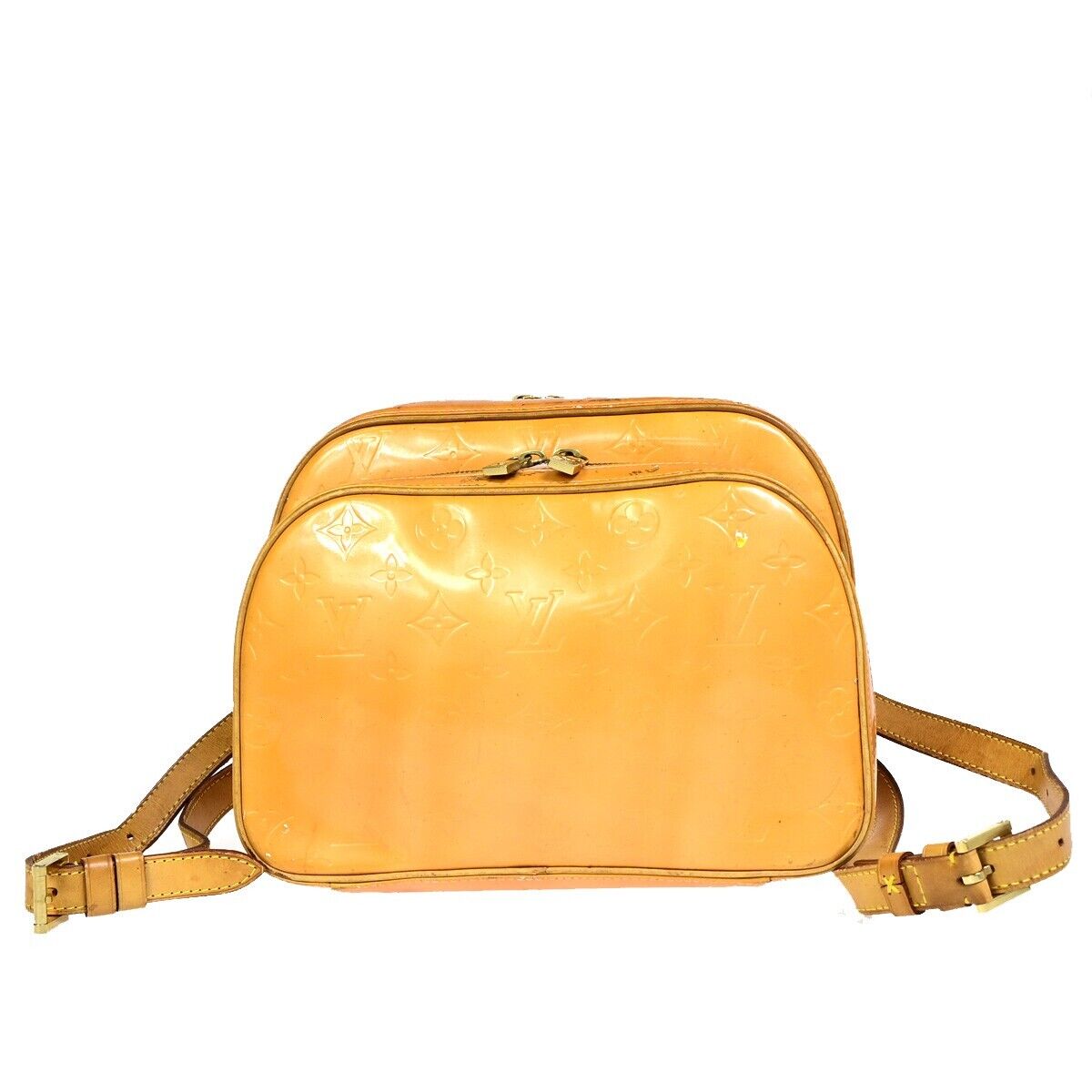 LOUIS VUITTON Marley Backpack Bag Monogram Vernis Leather Rose M91039 07EB442