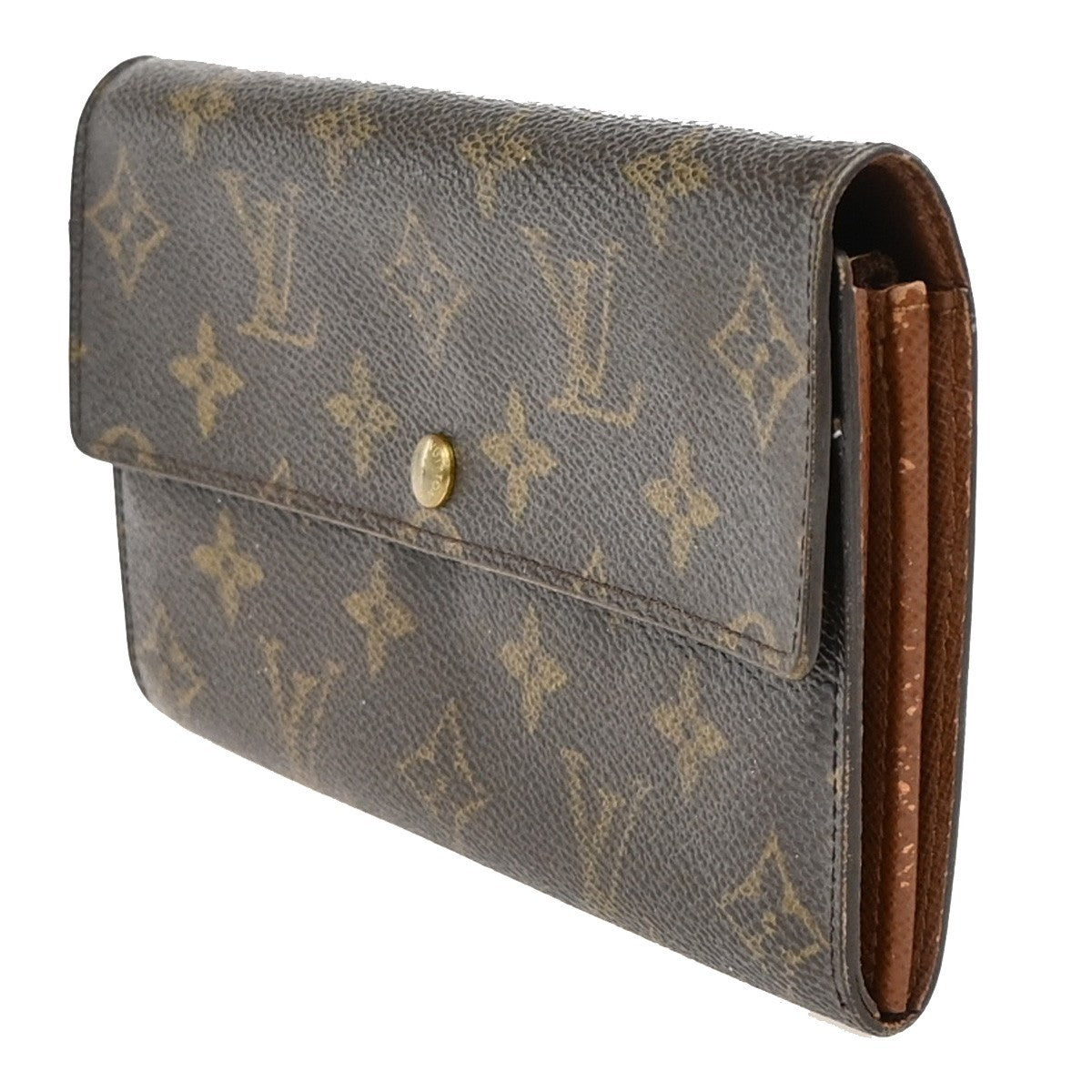 LOUIS VUITTON Porte Monnaie Credit Long Wallet Monogram Leather M61725 04KP145