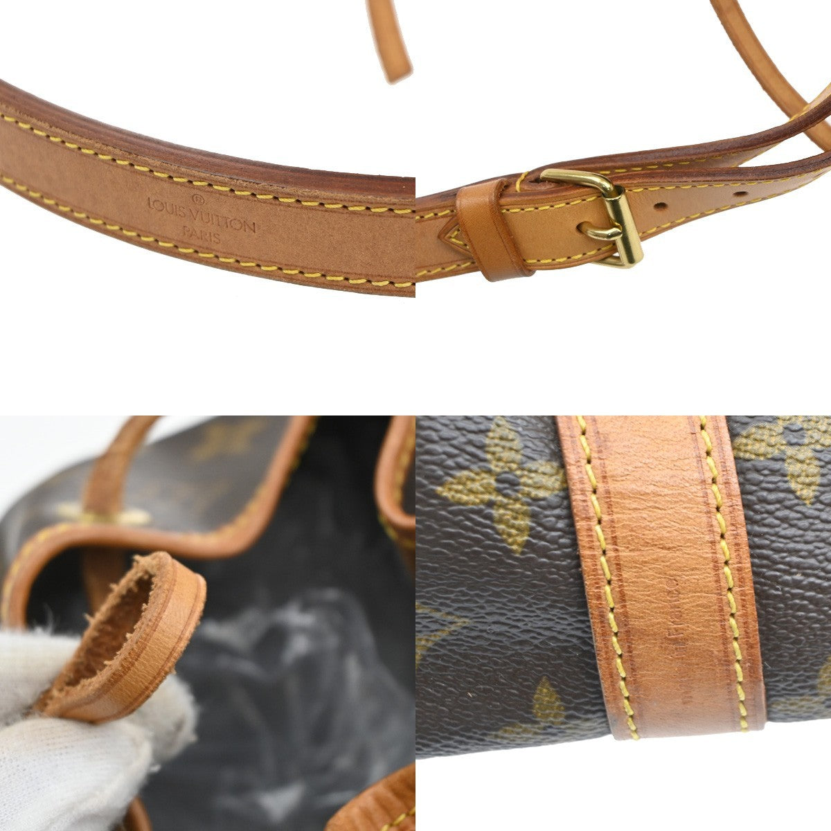 LOUIS VUITTON Petit Noe Drawstring Shoulder Bag Monogram Leather M42226 18CA320