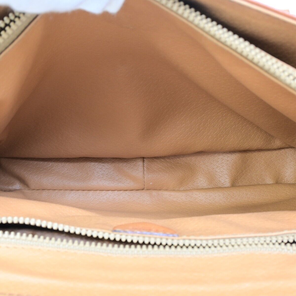 CELINE Logo Macadam Pattern Shoulder Tote Bag PVC Leather Brown GHW 61SJ063