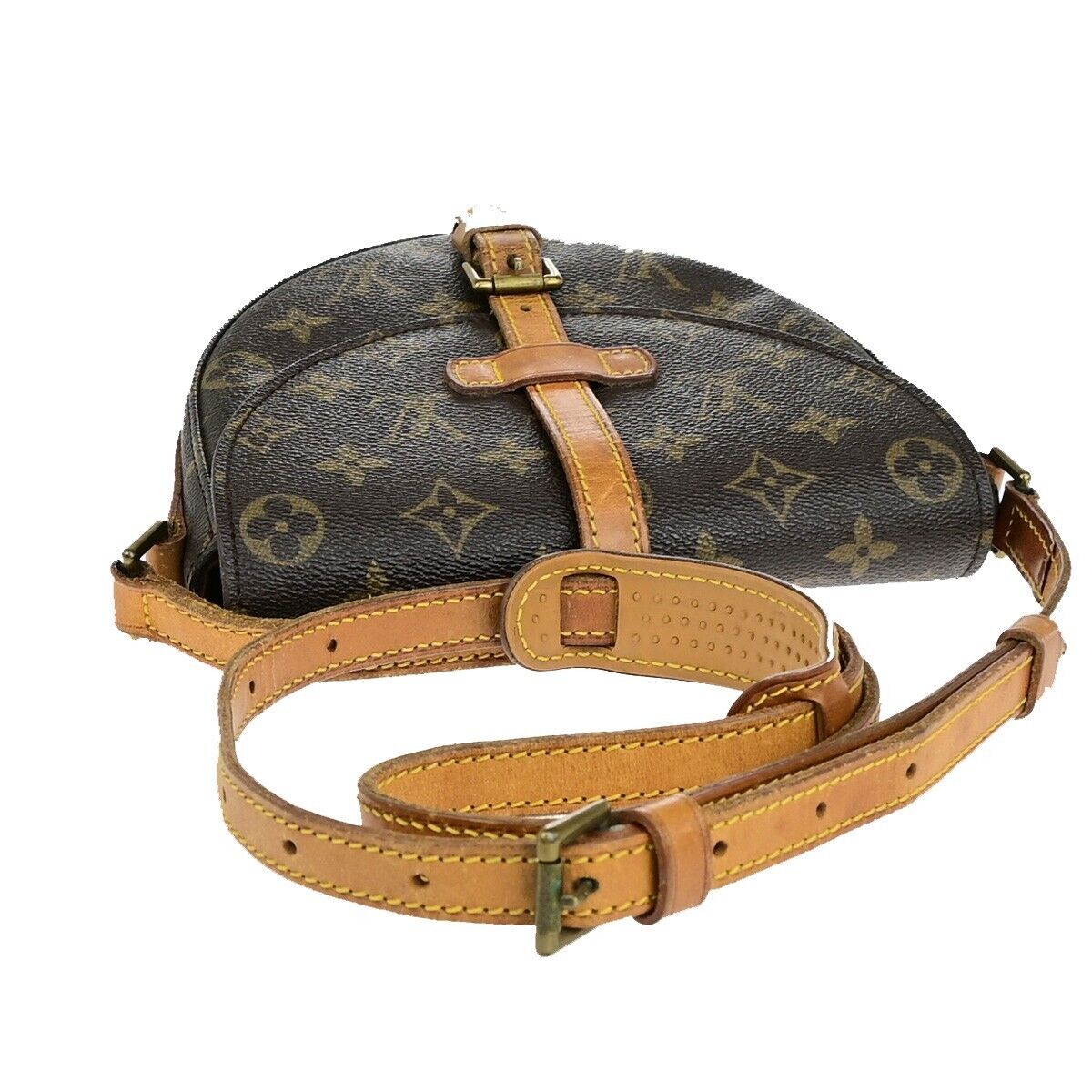 LOUIS VUITTON Chantilly PM Shoulder Bag Monogram Leather Brown M51234 35EC956