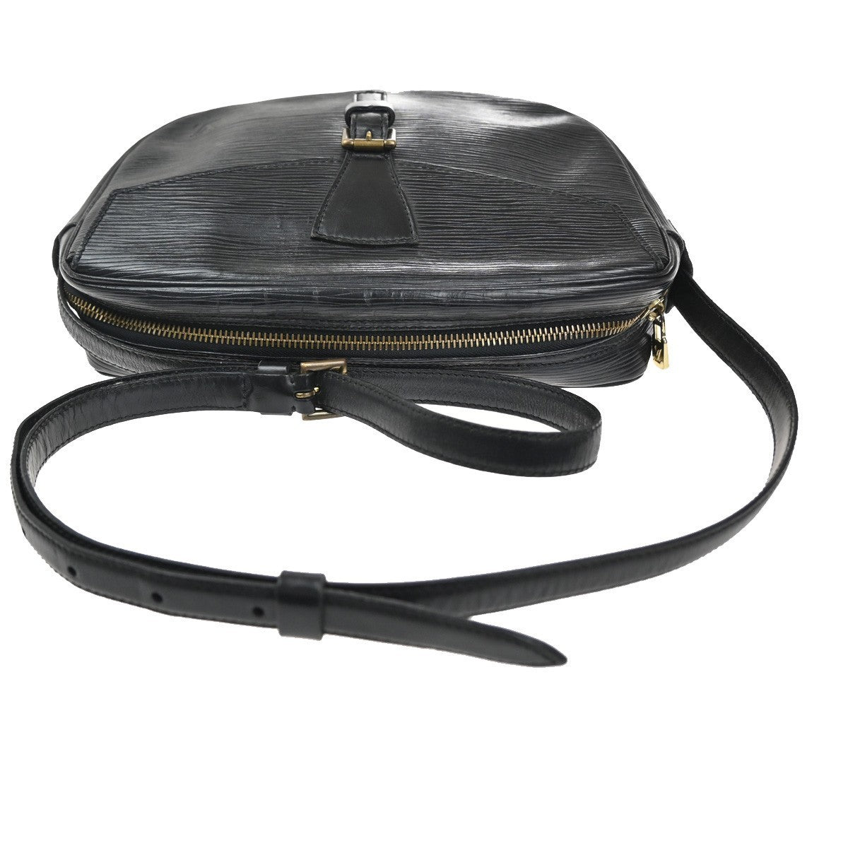 LOUIS VUITTON LV Logo Jeune Fille Shoulder Bag Epi Leather Black M52152 65CA685