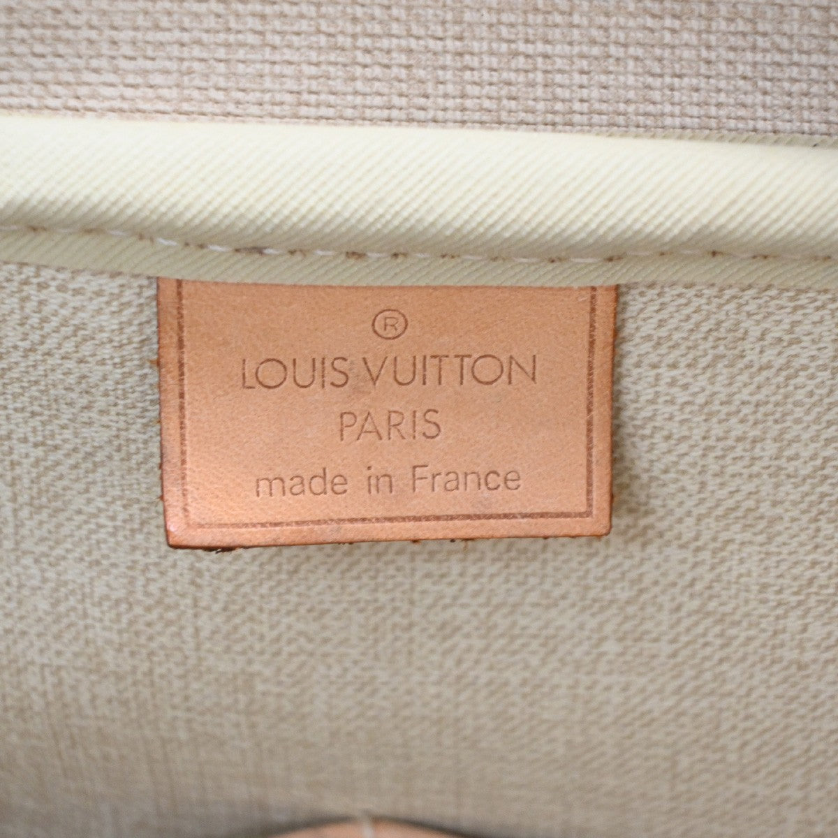 LOUIS VUITTON LV Logo Deauville Hand Bag Monogram Leather Brown M47270 74PA105