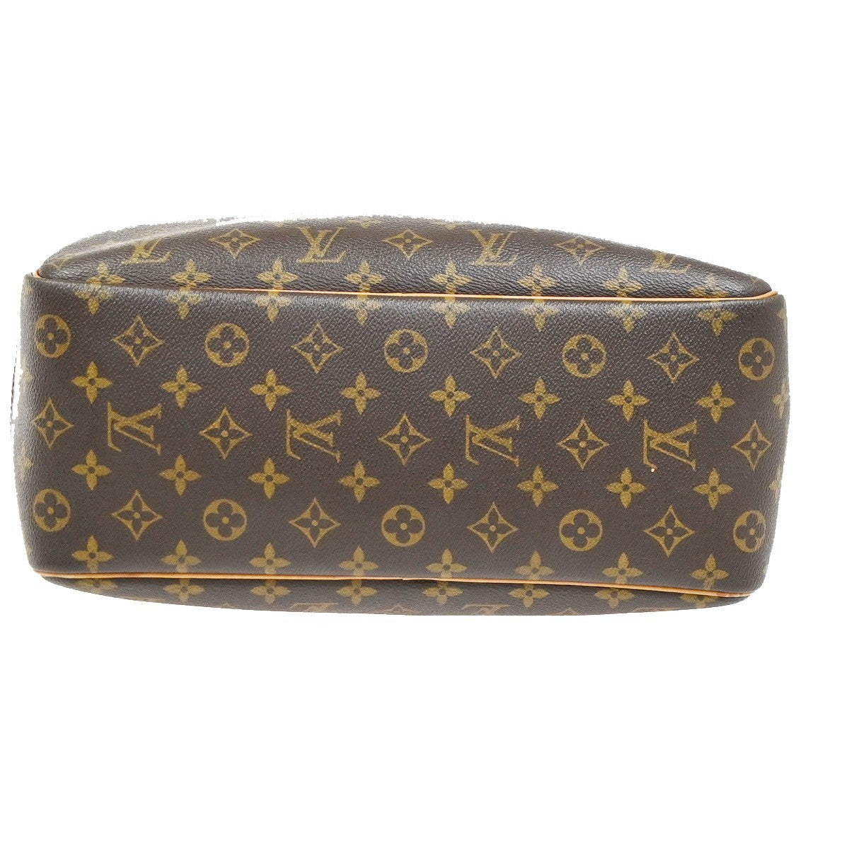 LOUIS VUITTON LV Logo Deauville Hand Bag Monogram Leather Brown M47270 70YH891