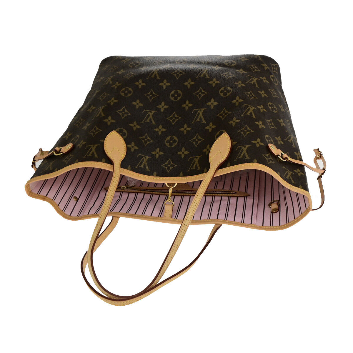 LOUIS VUITTON Neverfull MM Shoulder Tote Bag Monogram Leather M50366 691RK148