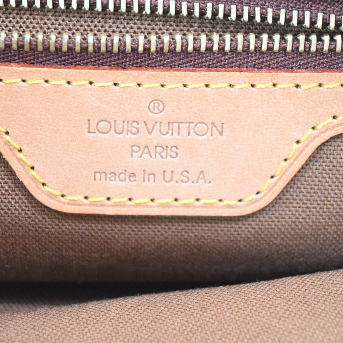 LOUIS VUITTON Logo Trotteur Shoulder Bag Monogram Leather Brown M51240 12PA122