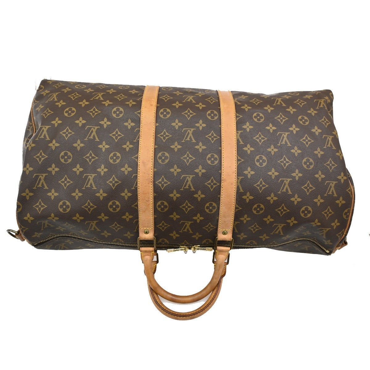 LOUIS VUITTON Keepall Bandouliere 55 Boston  Bag Monogram Brown M41414 88TA036