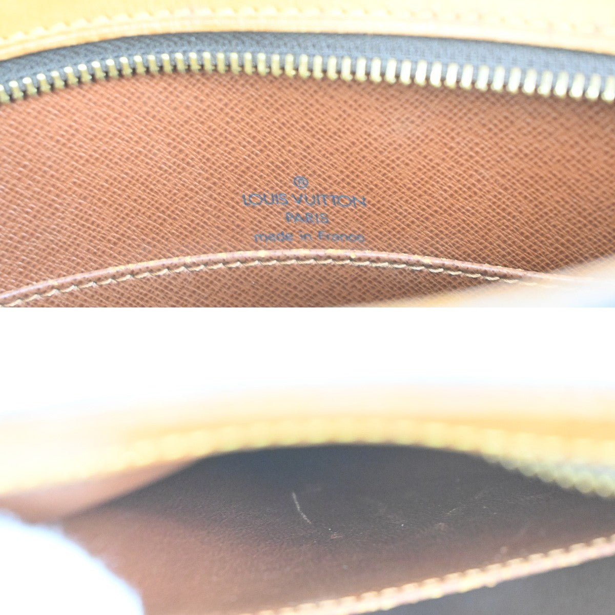 LOUIS VUITTON Logo Drouot Shoulder Bag Monogram Leather Brown M51290 79PA009