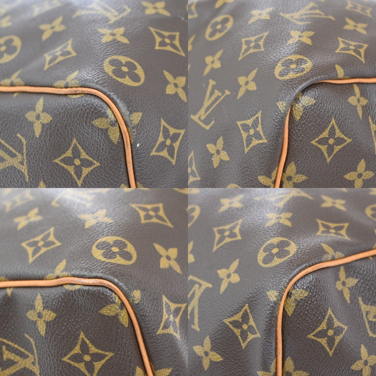 LOUIS VUITTON Keepall 50 Travel Hand Bag Monogram Leather Brown M41426 73EF978
