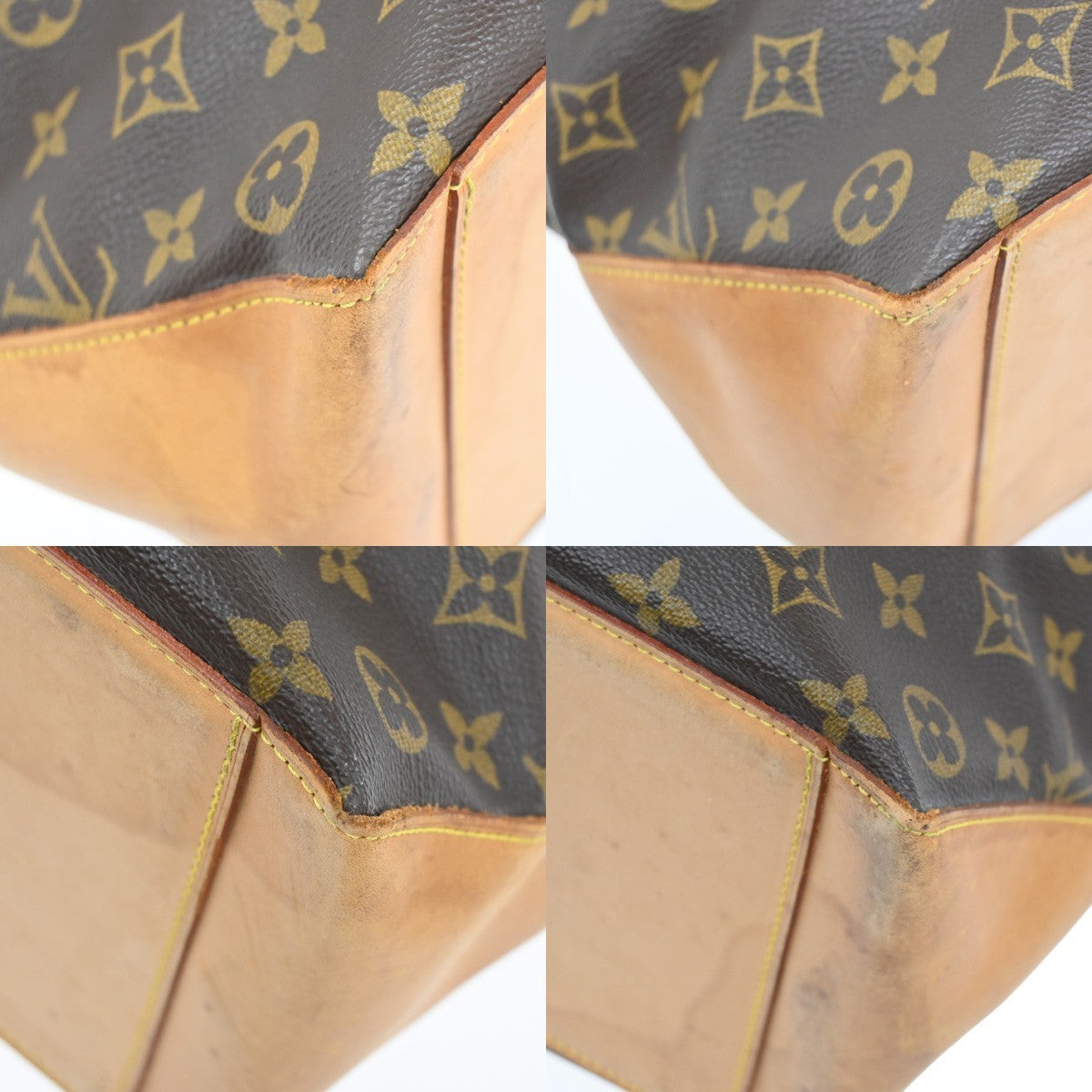 LOUIS VUITTON Cabas Alto Shoulder Bag Monogram Leather Brown M51152  98TA390