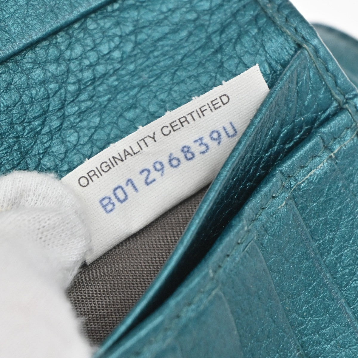 BOTTEGA VENETA Intrecciato Bifold Wallet Embossing Leather Green Italy 68KB228