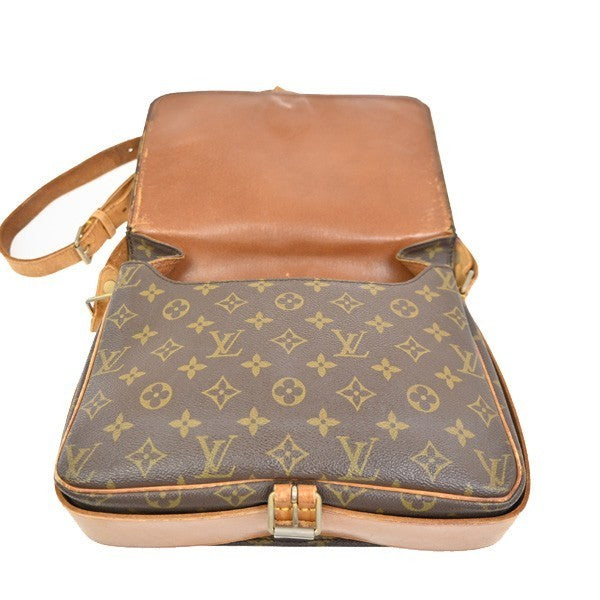 LOUIS VUITTON Cartouchiere GM Shoulder Bag Monogram Leather Brown M51252 34KC583