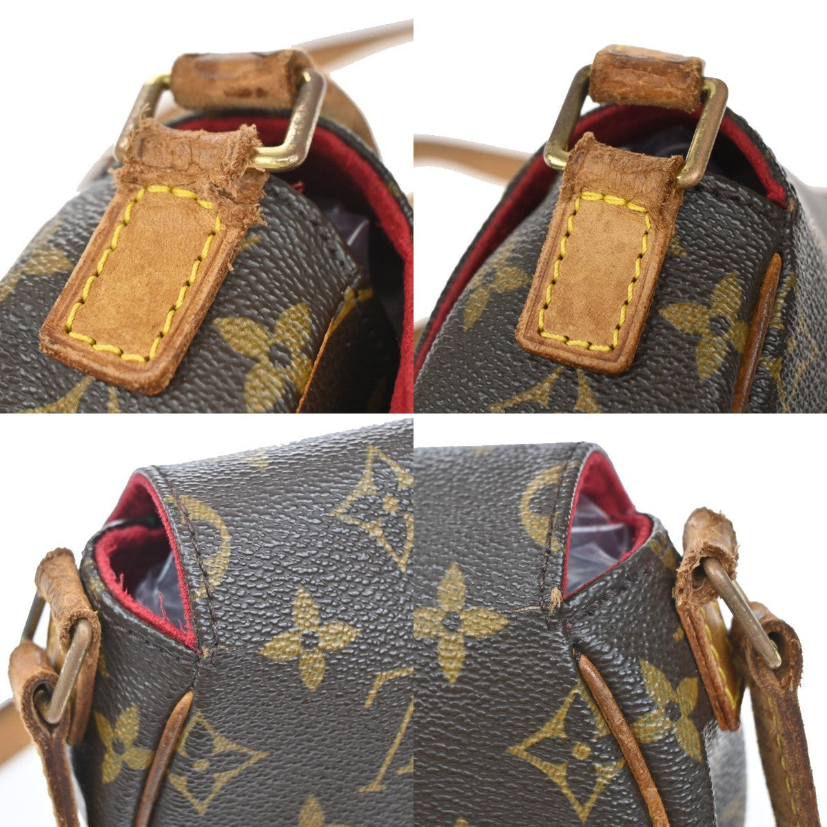 LOUIS VUITTON LV Tambourine Shoulder Bag Monogram Leather Brown M51179 87KP096