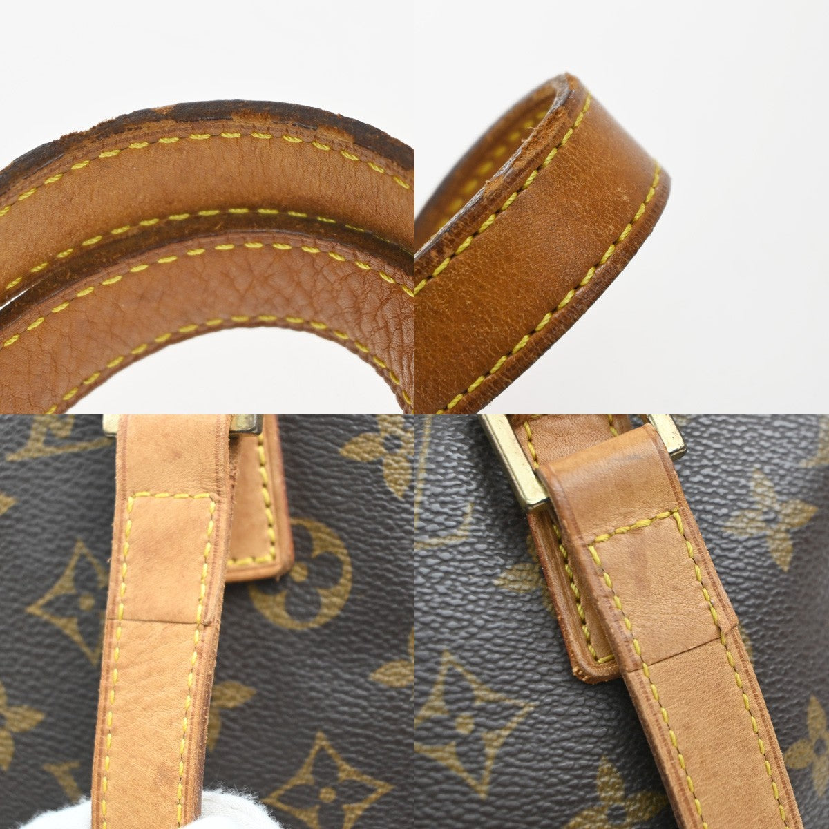 LOUIS VUITTON Cabas Piano Shoulder Bag Monogram Leather Brown M51148 87MA529