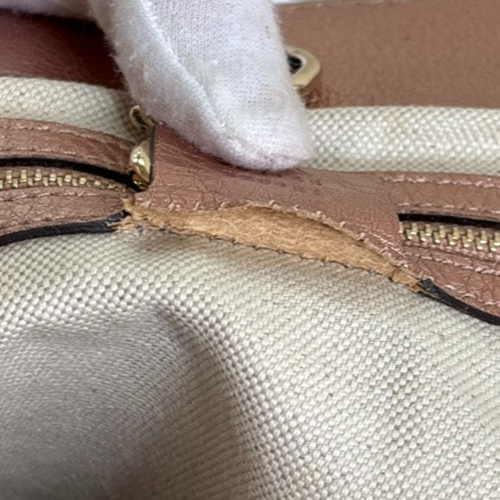 GUCCI Bamboo GG Tassel Shoulder Bag Canvas Leather BN Pink Italy GHW 85TA673