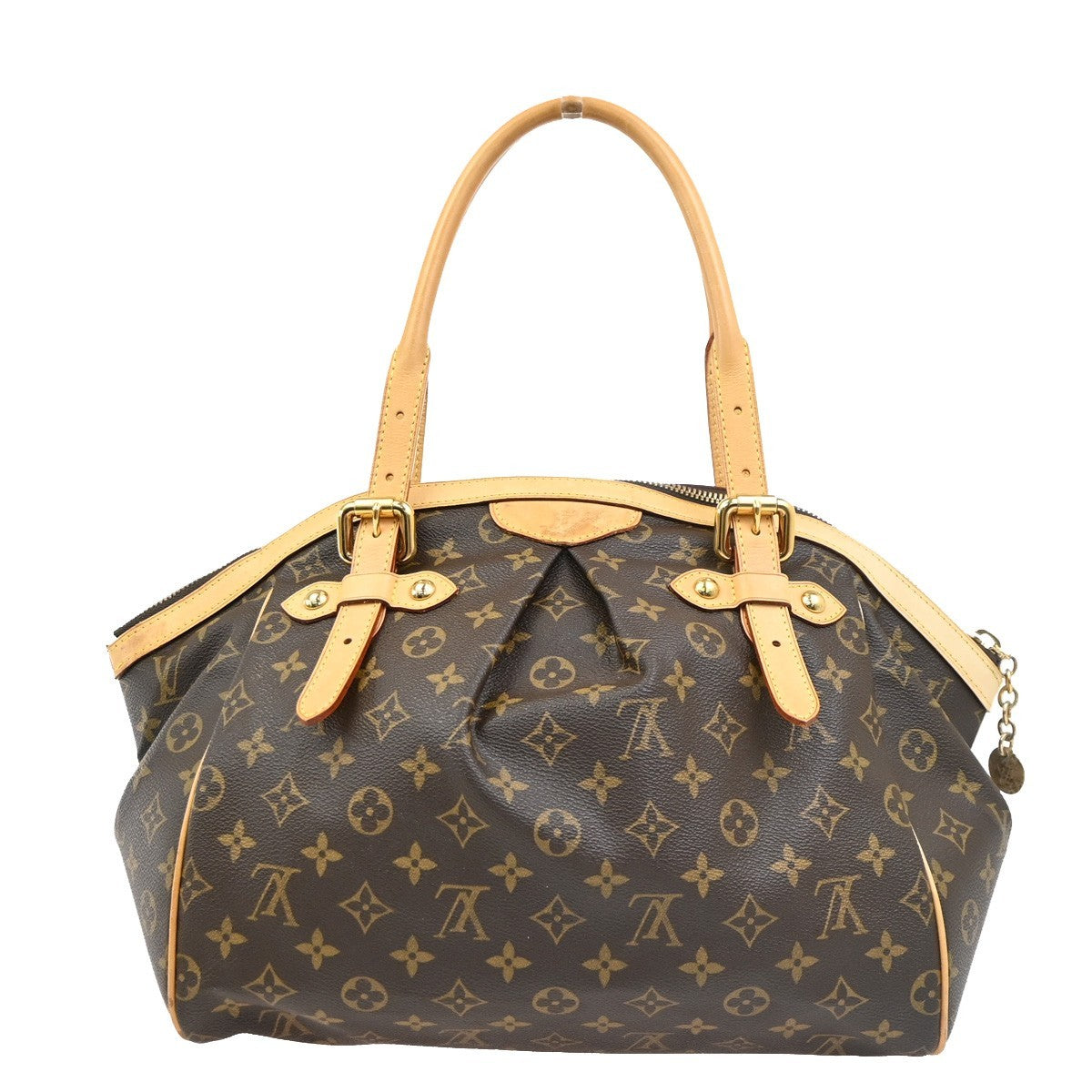 LOUIS VUITTON LV Tivoli GM Shoulder Bag Monogram Leather Brown M40144 95PA108
