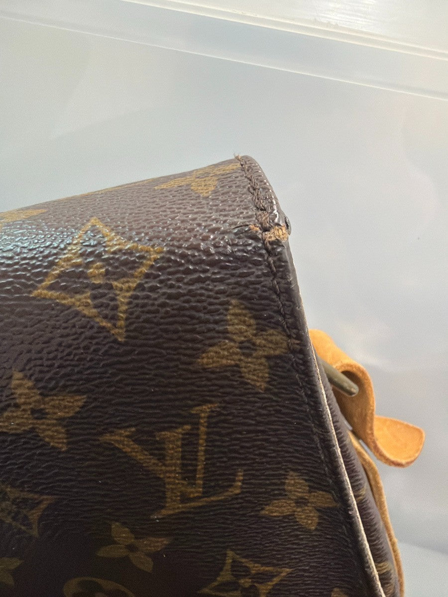 LOUIS VUITTON Cartouchiere MM Shoulder Bag Monogram Leather Brown M51253 82YJ225