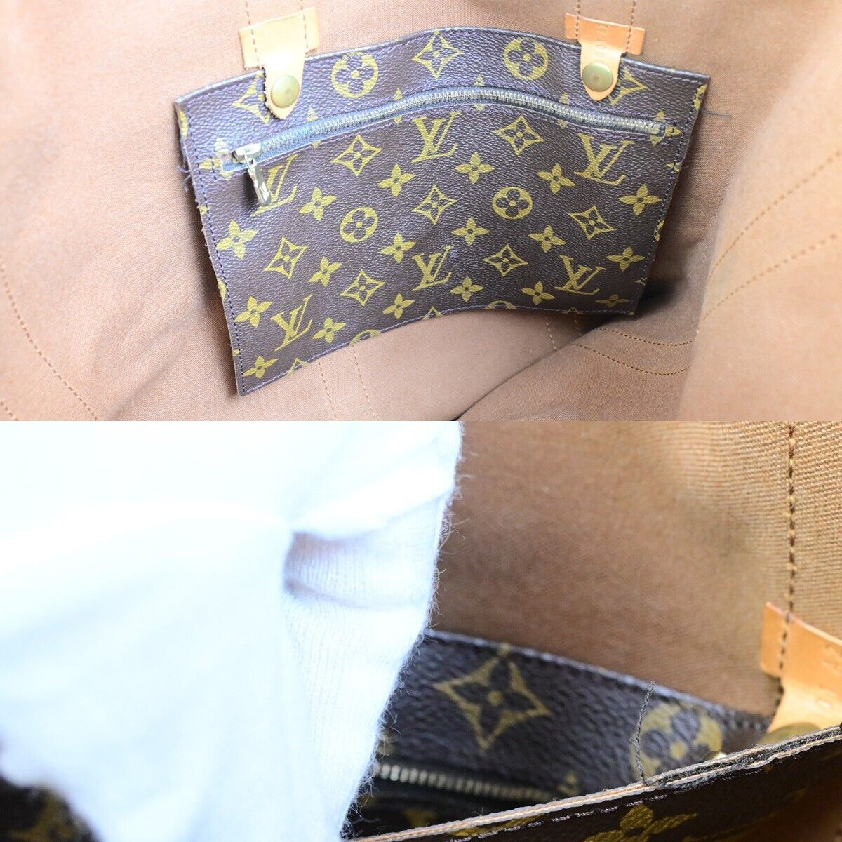 LOUIS VUITTON LV Randonnee GM Shoulder Bag Monogram Leather Brown M42244 85FB210