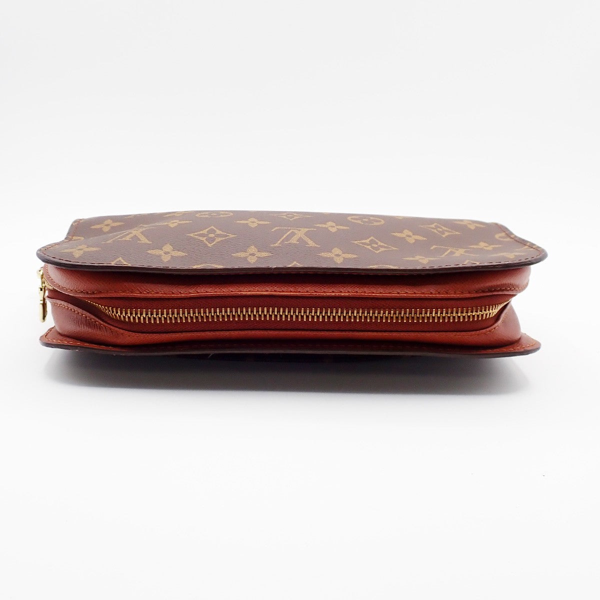 LOUIS VUITTON Orsay Clutch Hand Bag Monogram Leather Brown France M51790 69AA196