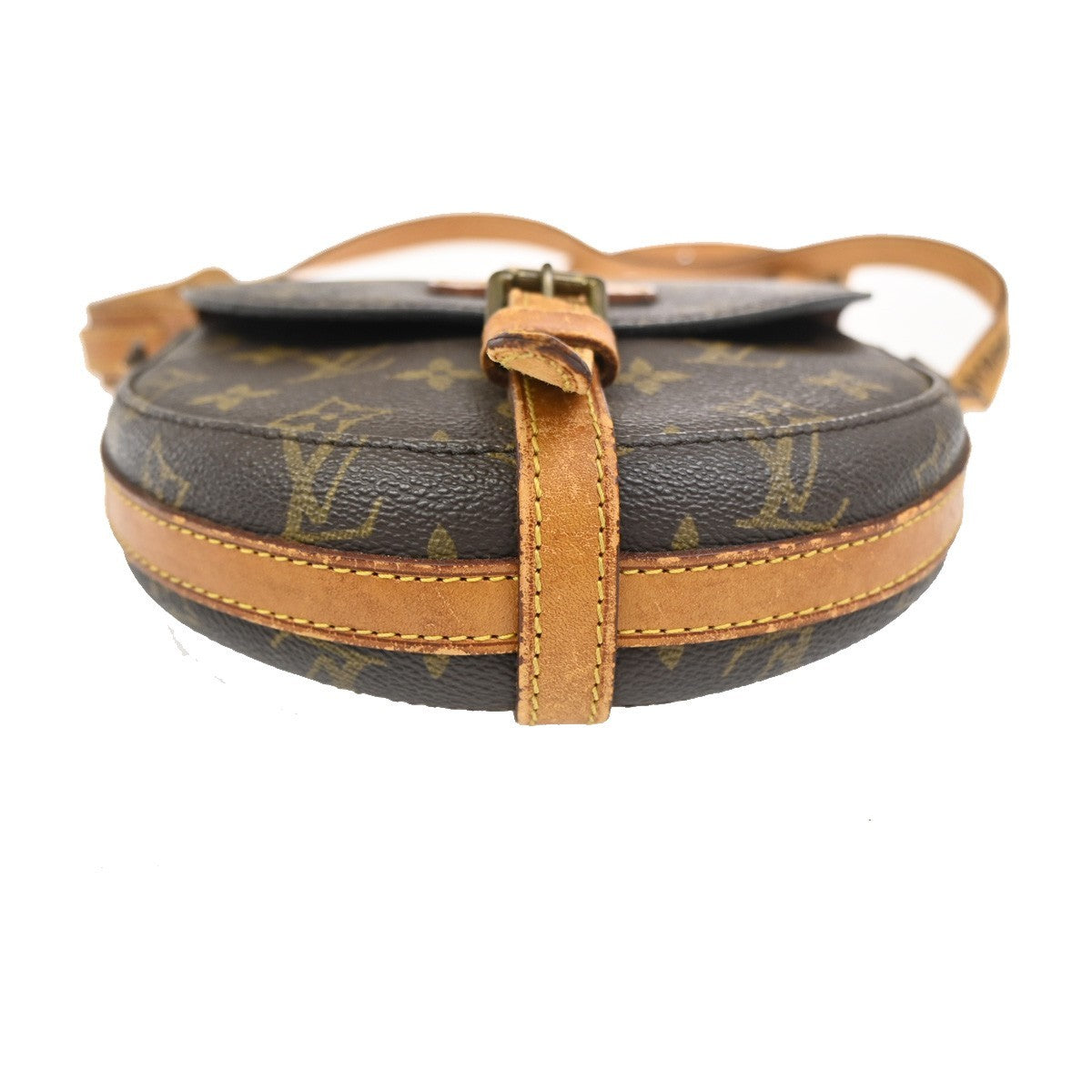 LOUIS VUITTON Chantilly PM Shoulder Bag Monogram Leather Brown M51234 65ZA166