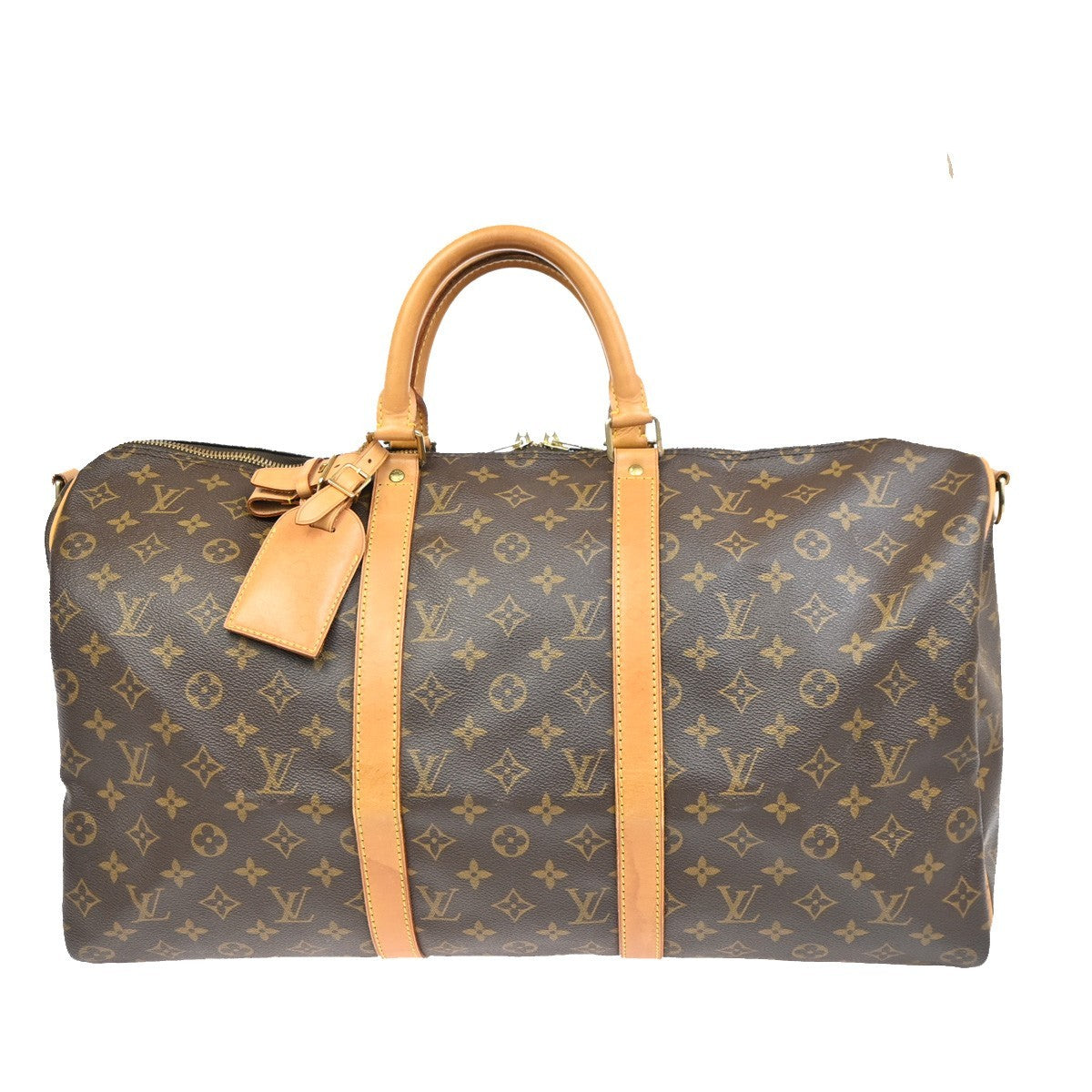 LOUIS VUITTON Keepall Bandouliere 50 Handbag Monogram Brown M41416 12ZA212