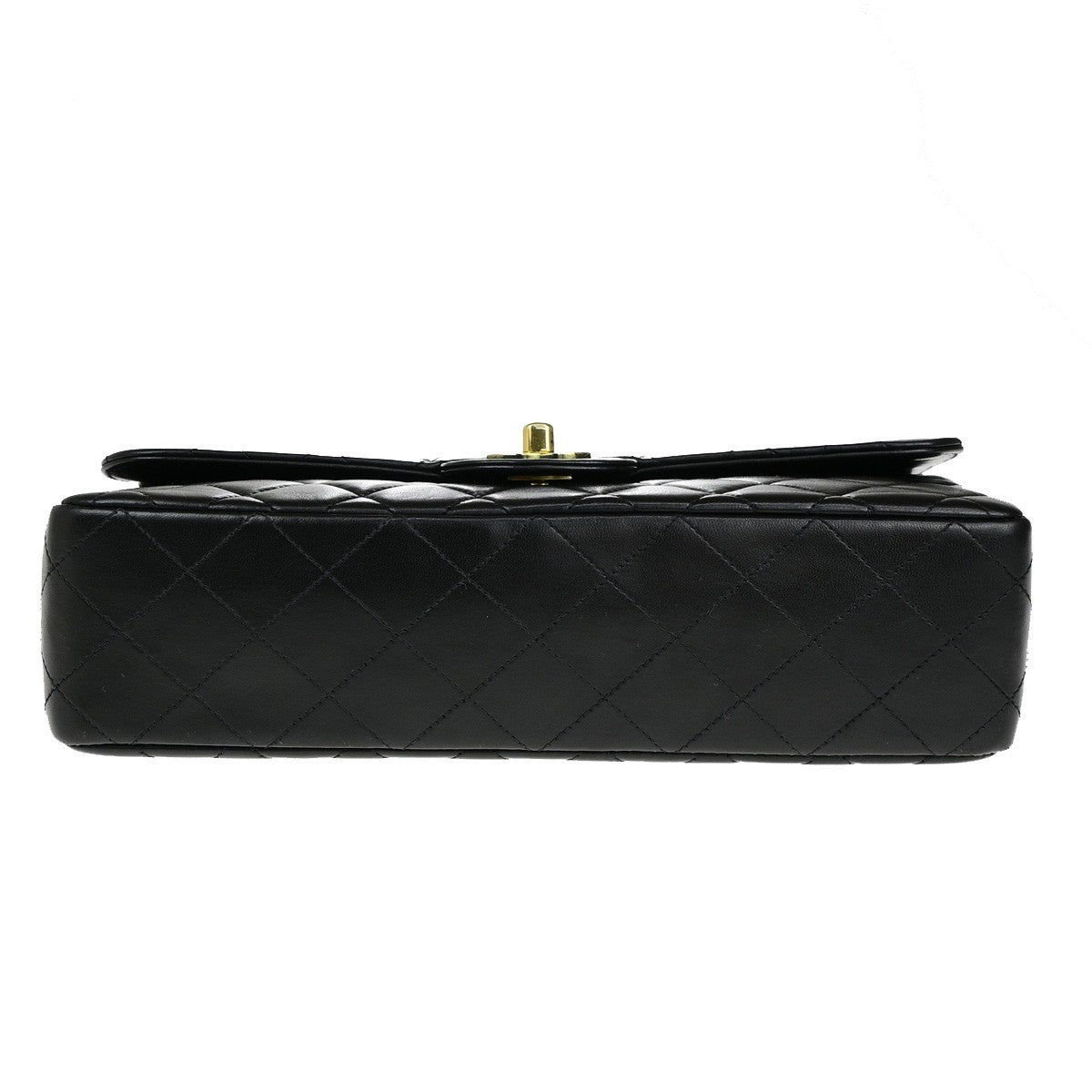 CHANEL CC Matelasse 25 Hand Bag Lambskin Leather Black GHW Vintage 805RK853