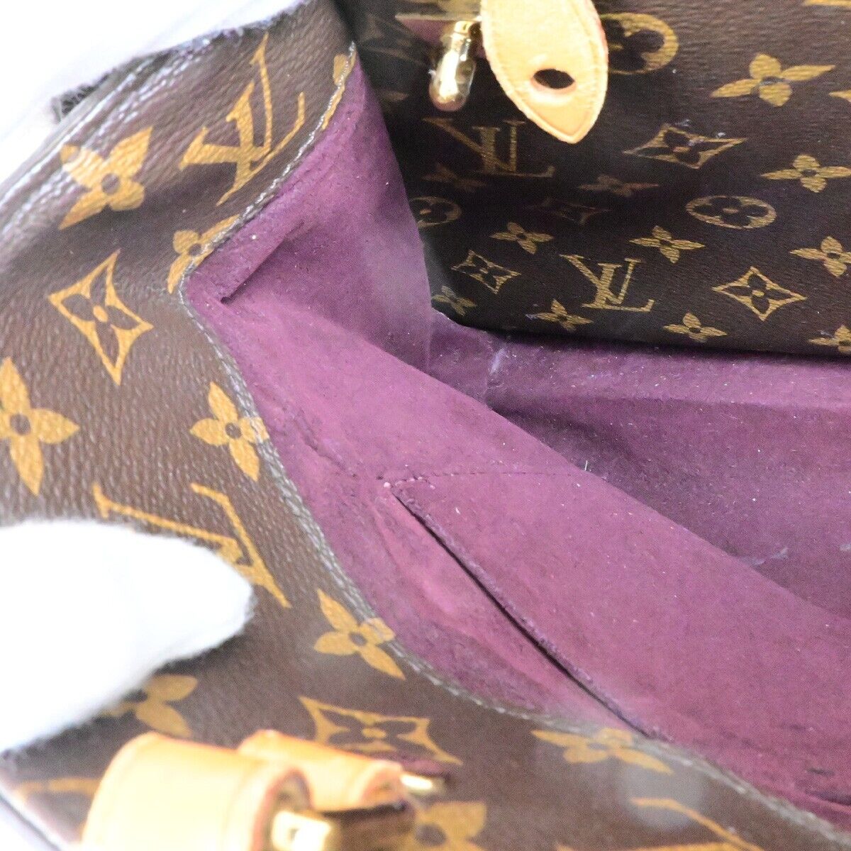 LOUIS VUITTON Montaigne MM Hand shoulder bag Monogram Leather BN M41056 54FB289