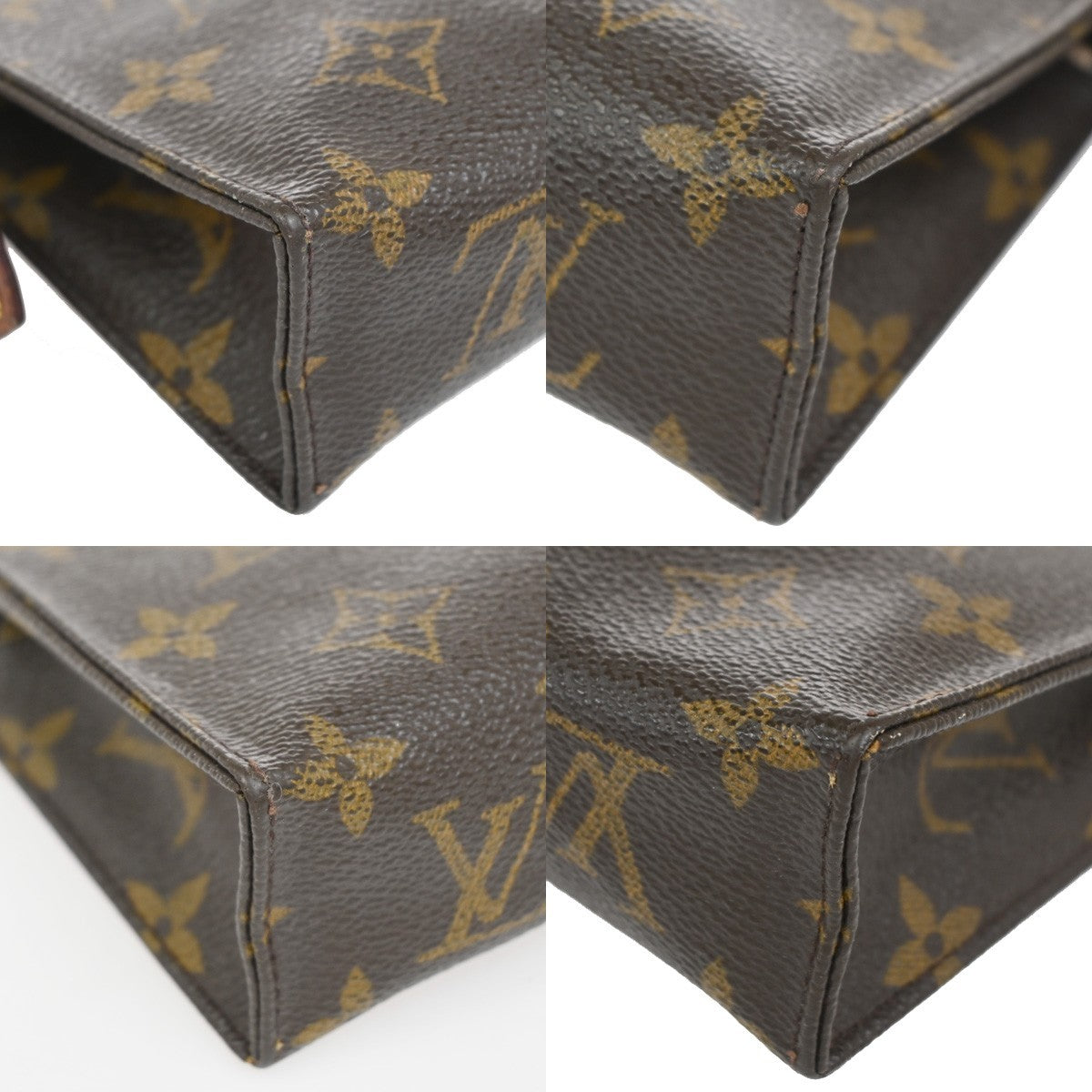 LOUIS VUITTON Poche Toilette 15 Clutch Pouch Bag Monogram Leather M47546 09CA899