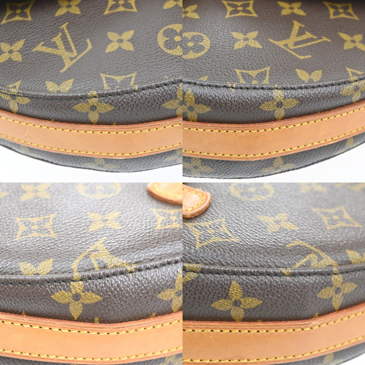 LOUIS VUITTON Chantilly GM Shoulder Bag Monogram Leather Brown M51232 81SA010