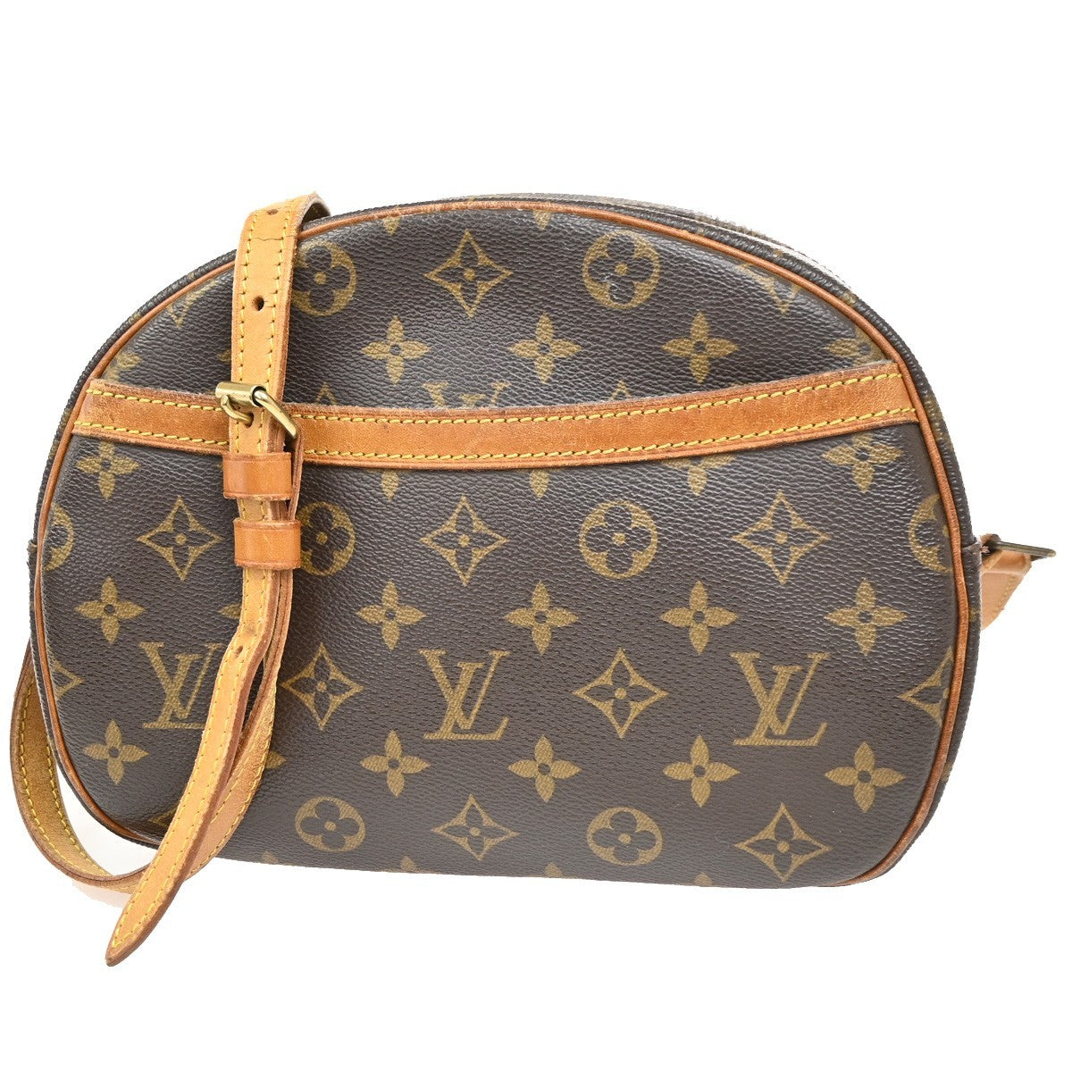 LOUIS VUITTON Blois Crossbody Shoulder Bag Monogram Leather Brown M51221 85CA730