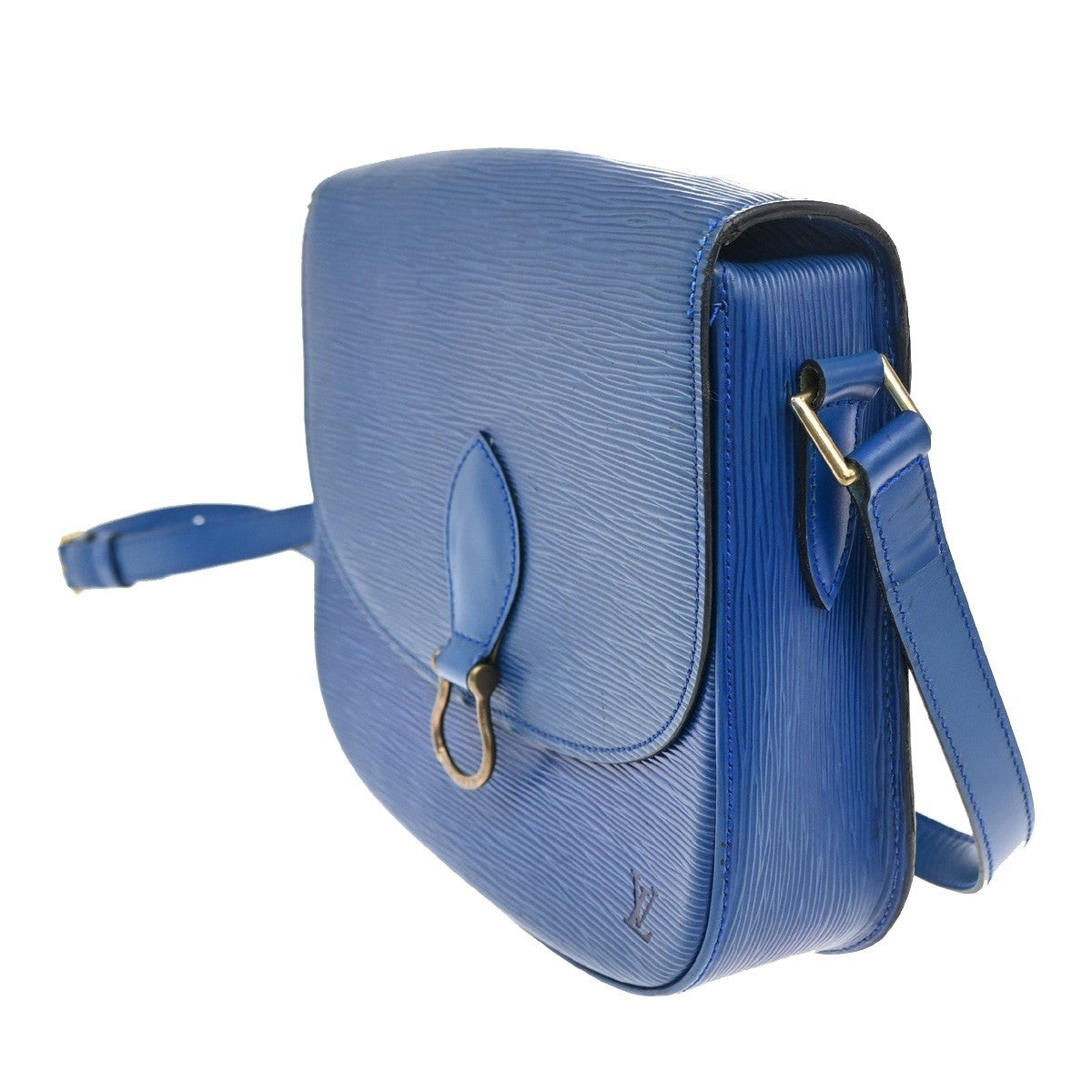 LOUIS VUITTON Saint Cloud GM Shoulder Bag Epi Leather Blue M52195 32CA411